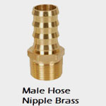Male Hose Nipple  Brass